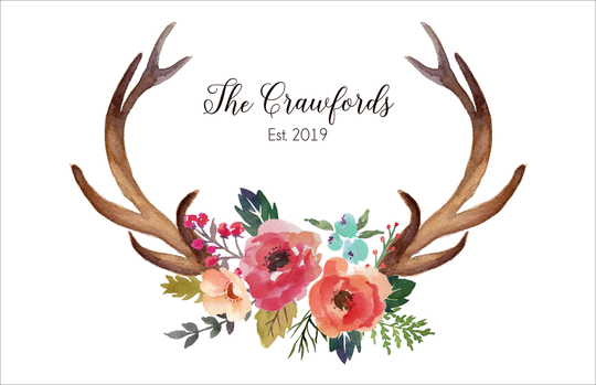 Decorated Antlers Placemats